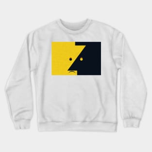 The man with the mustache Crewneck Sweatshirt